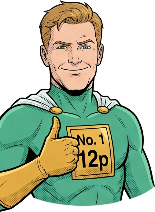 The Mint Menace, thumbs up.